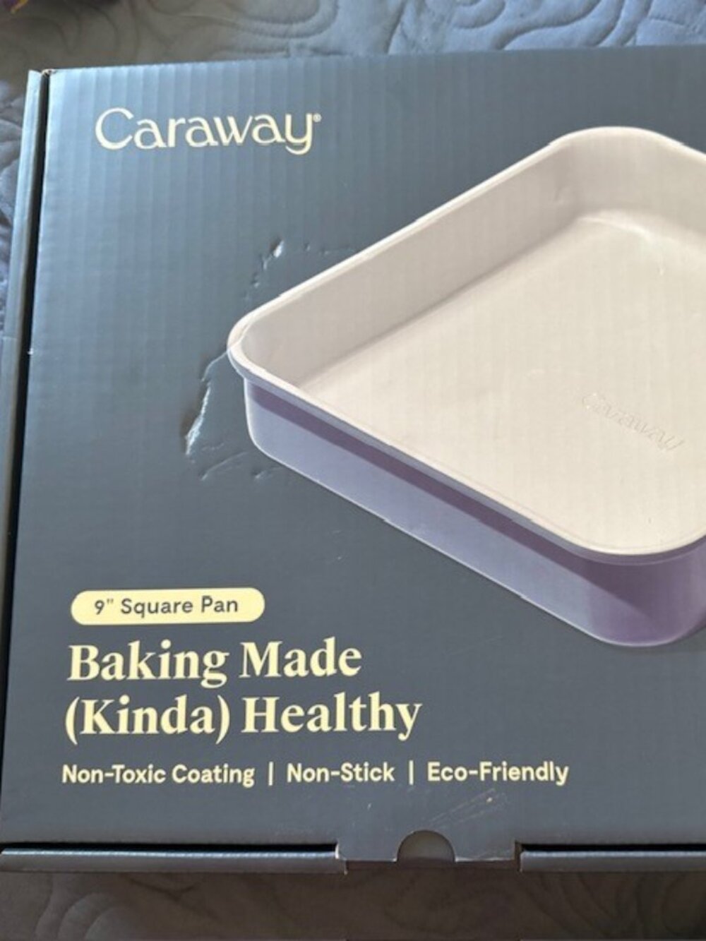 NEW Caraway Baking Pan 9x9 Square Non-Toxic, Ceramic, Blue